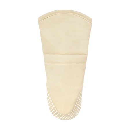 Ritz Royale Solid Puppet Mitt/with White Silicone Dots Latte, PK12 51285